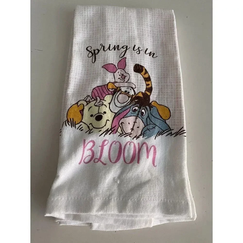 2 Pk Disney Winnie The Pooh Kitchen Towels‎ Piglet Tigger Eeyore Spring NEW